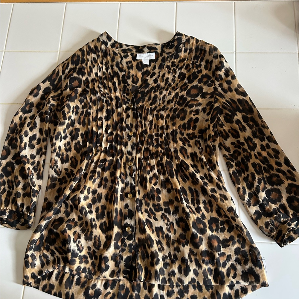 Charter Club Animal Print Blouse
